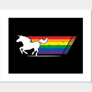 Pride Magic Unicorn Rainbow Gallop Posters and Art